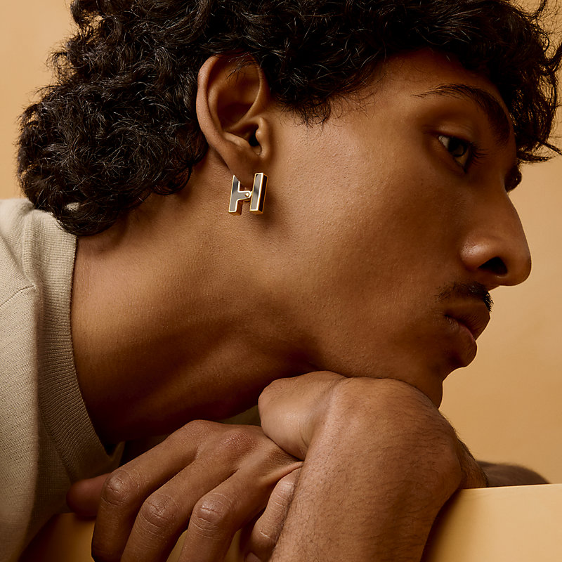 HERMES エルメス　シングルピアス 印象的サイズ》 エルメス シングル ピアス シェーヌダンクル (HERMES
